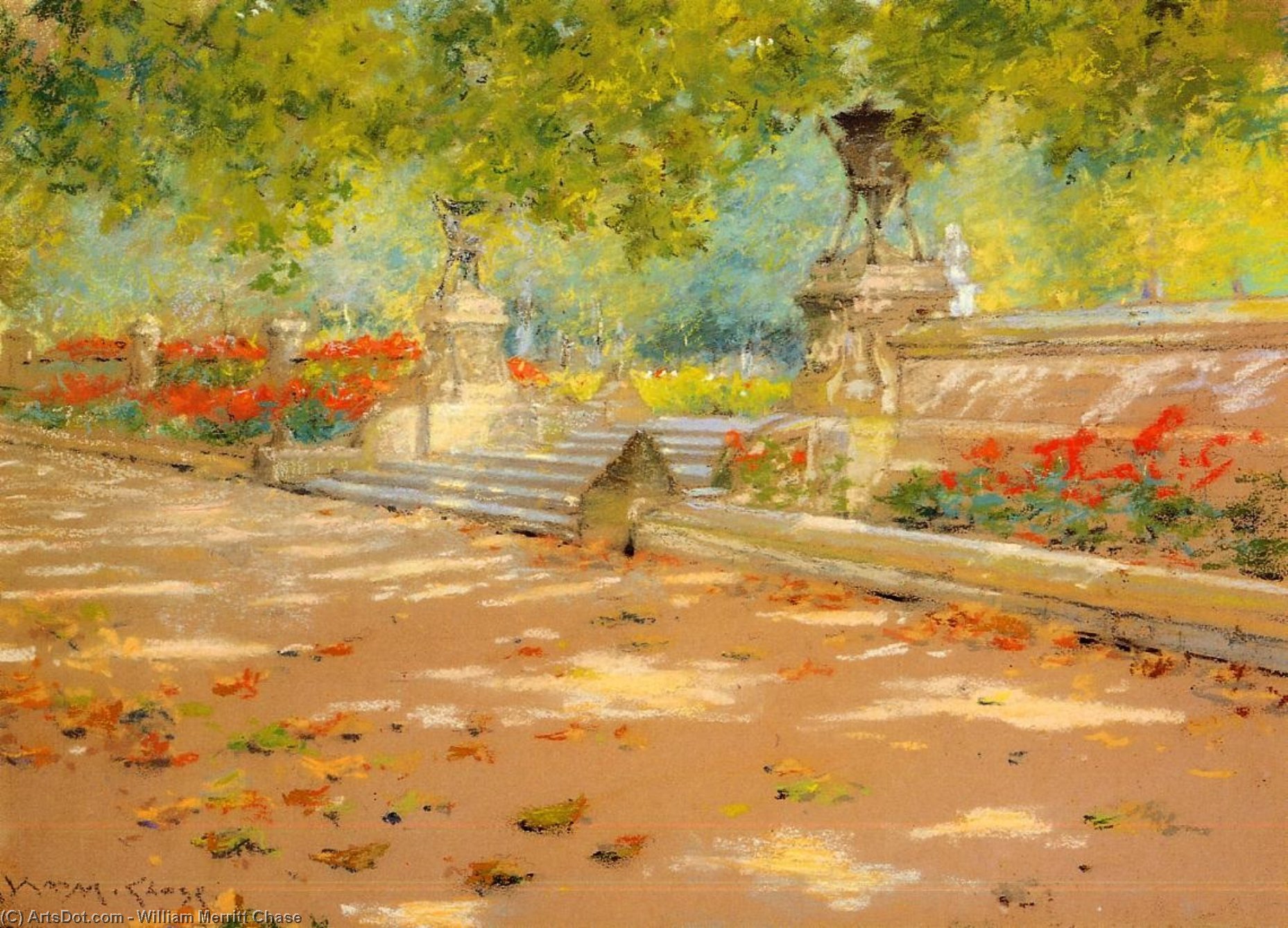 Sunlight And Shadow In Prospect Park (also Known As Sunlight And Shadow) — William Merritt Chase