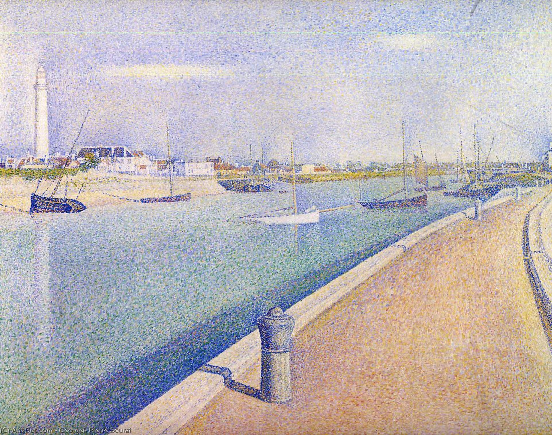 The Channel At Gravelines, Petit-fort-philippe — Georges Seurat