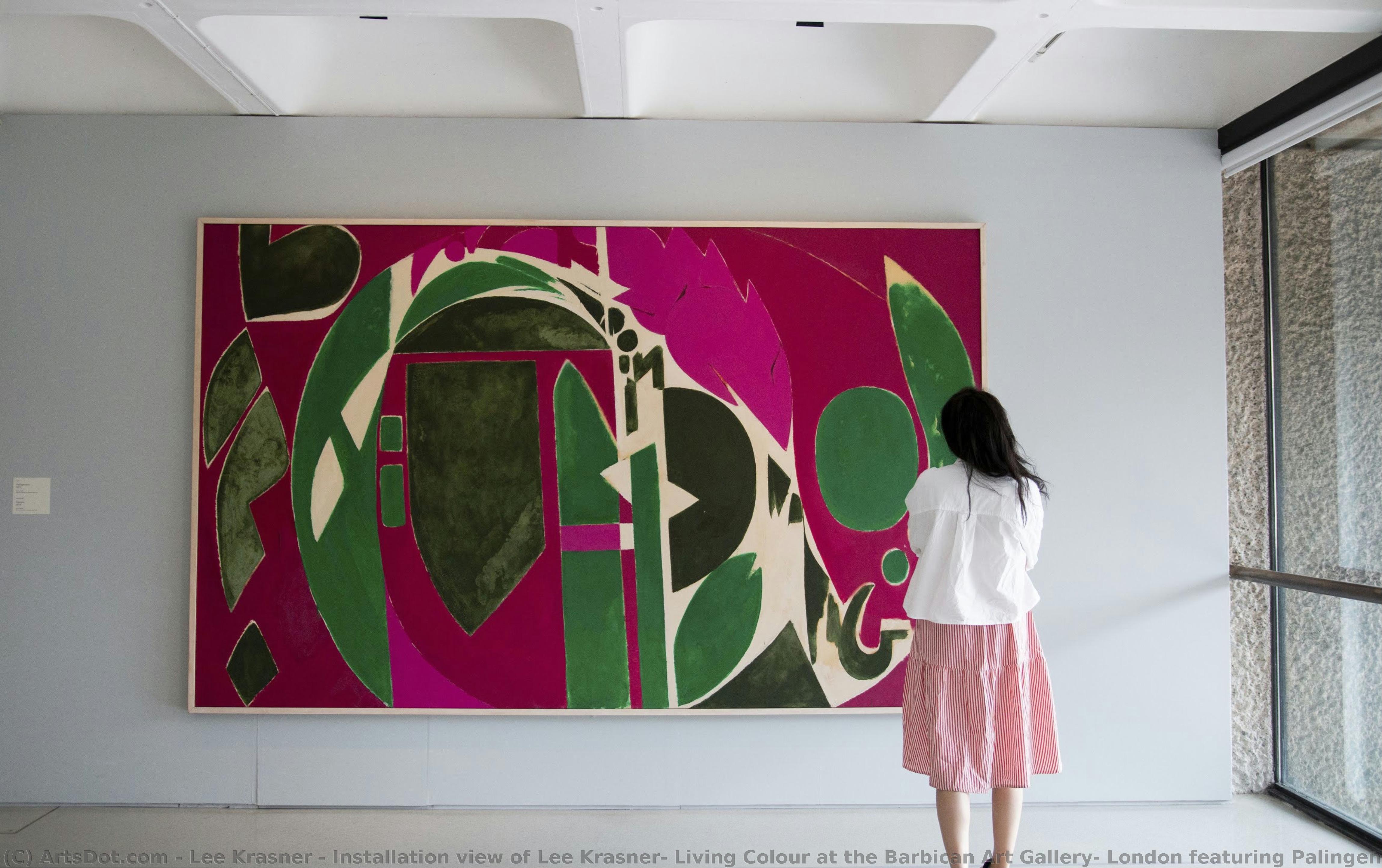 Installation View Of Lee Krasner: Living Colour At The Barbican Art Gallery, London Featuring Palingenesis, 1971 — Lee Krasner