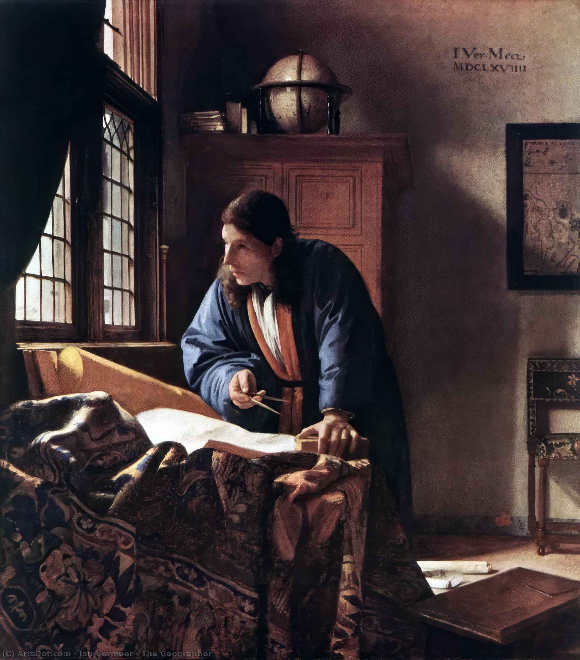 The Geographer — Johannes Vermeer