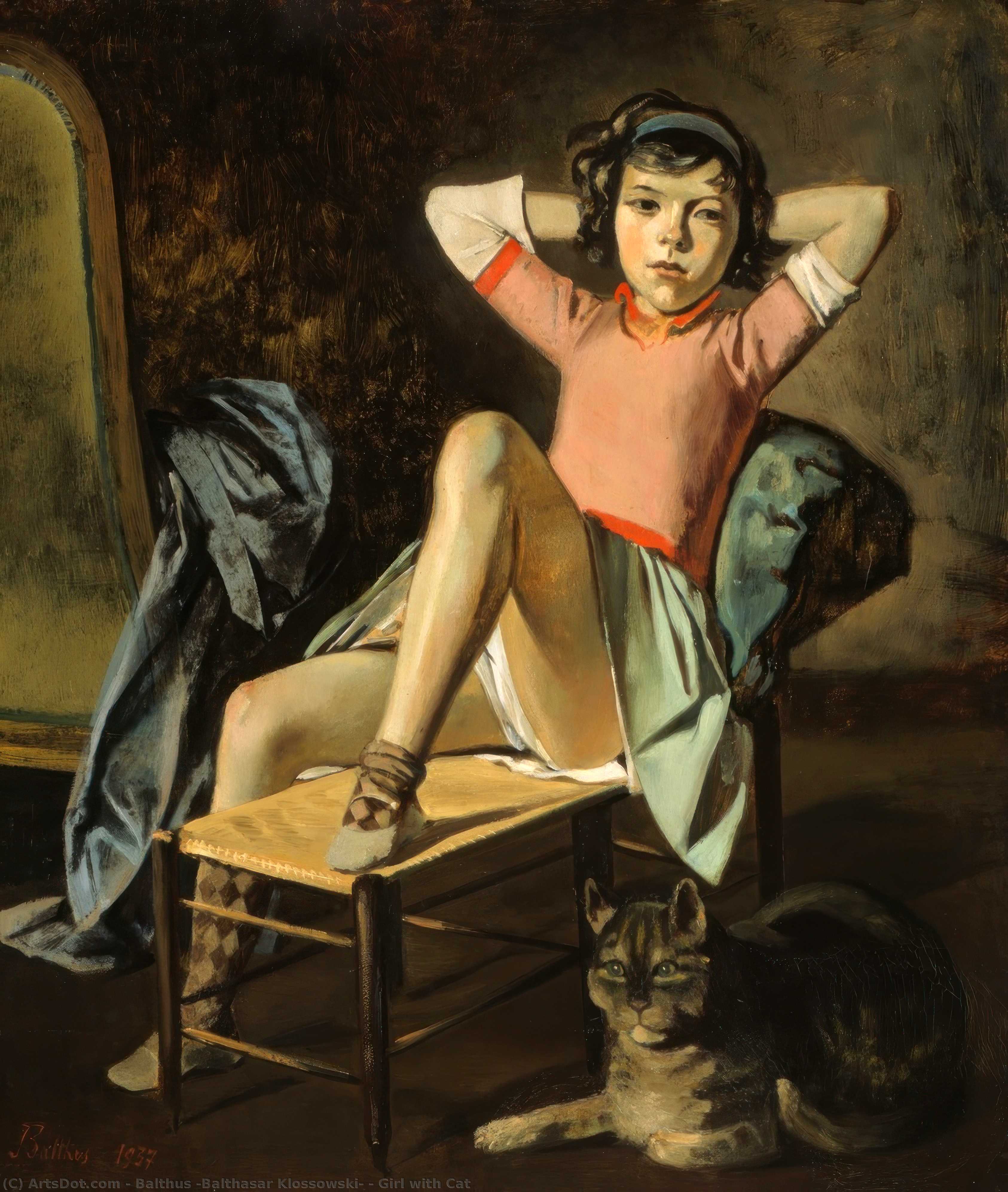 Mädchen Mit Katze — Balthus