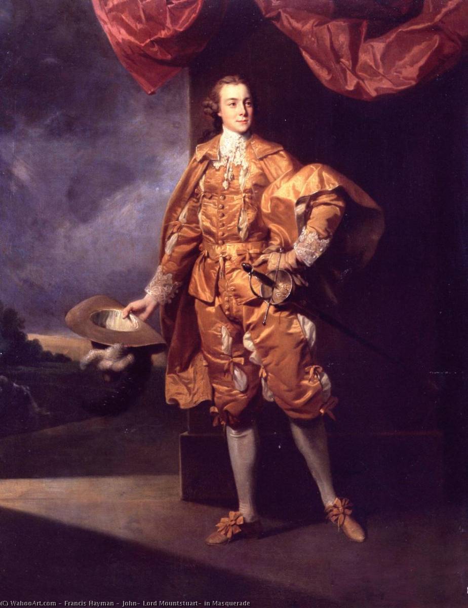 John, Lord Mountstuart, In Masquerade — Francis Hayman