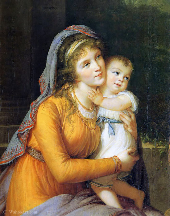 Baroness Anna Sergeevna Stroganova And Her Son Sergey — Louise Élisabeth Vigée Le Brun