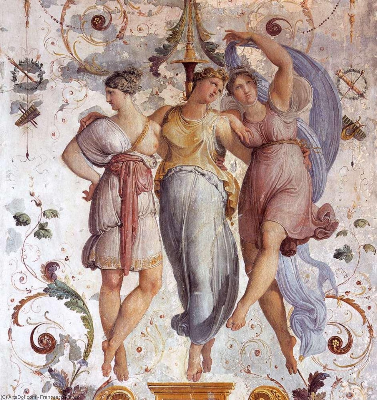 Wall Decoration (detail) — Francesco Hayez