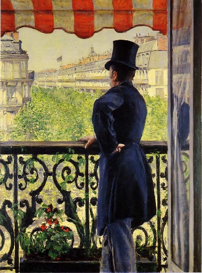 The Man On The Balcony — Gustave Caillebotte
