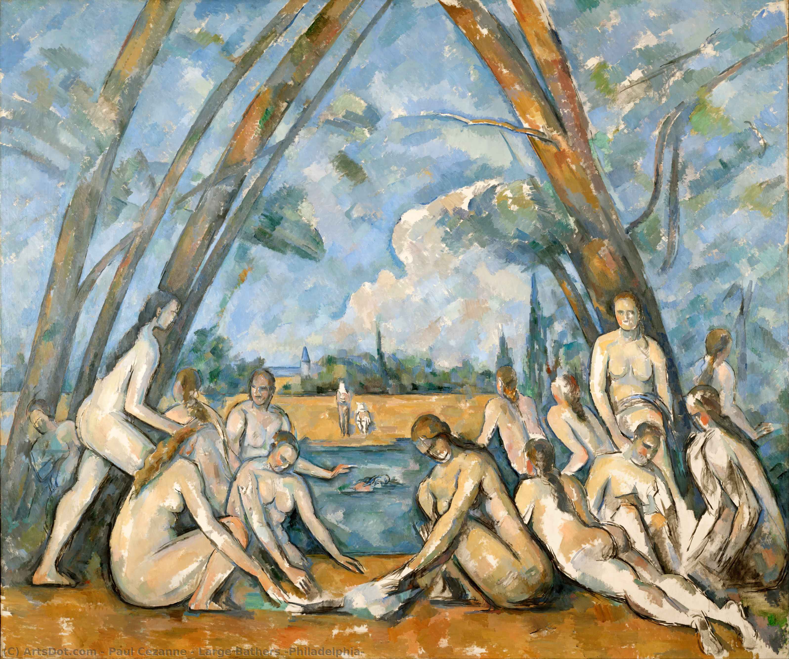Large Bathers (philadelphia) — Paul Cézanne