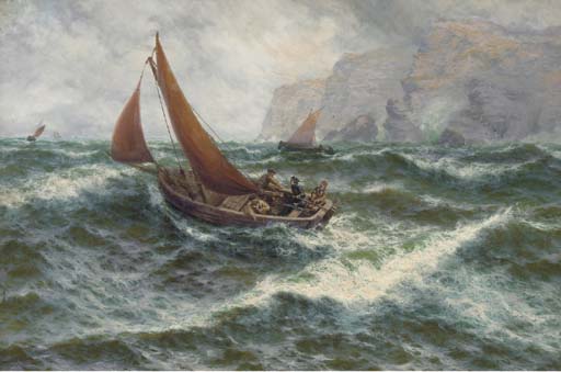 Polack Fishers. Cliffs Of Mohur, County Clare — Thomas Rose Miles