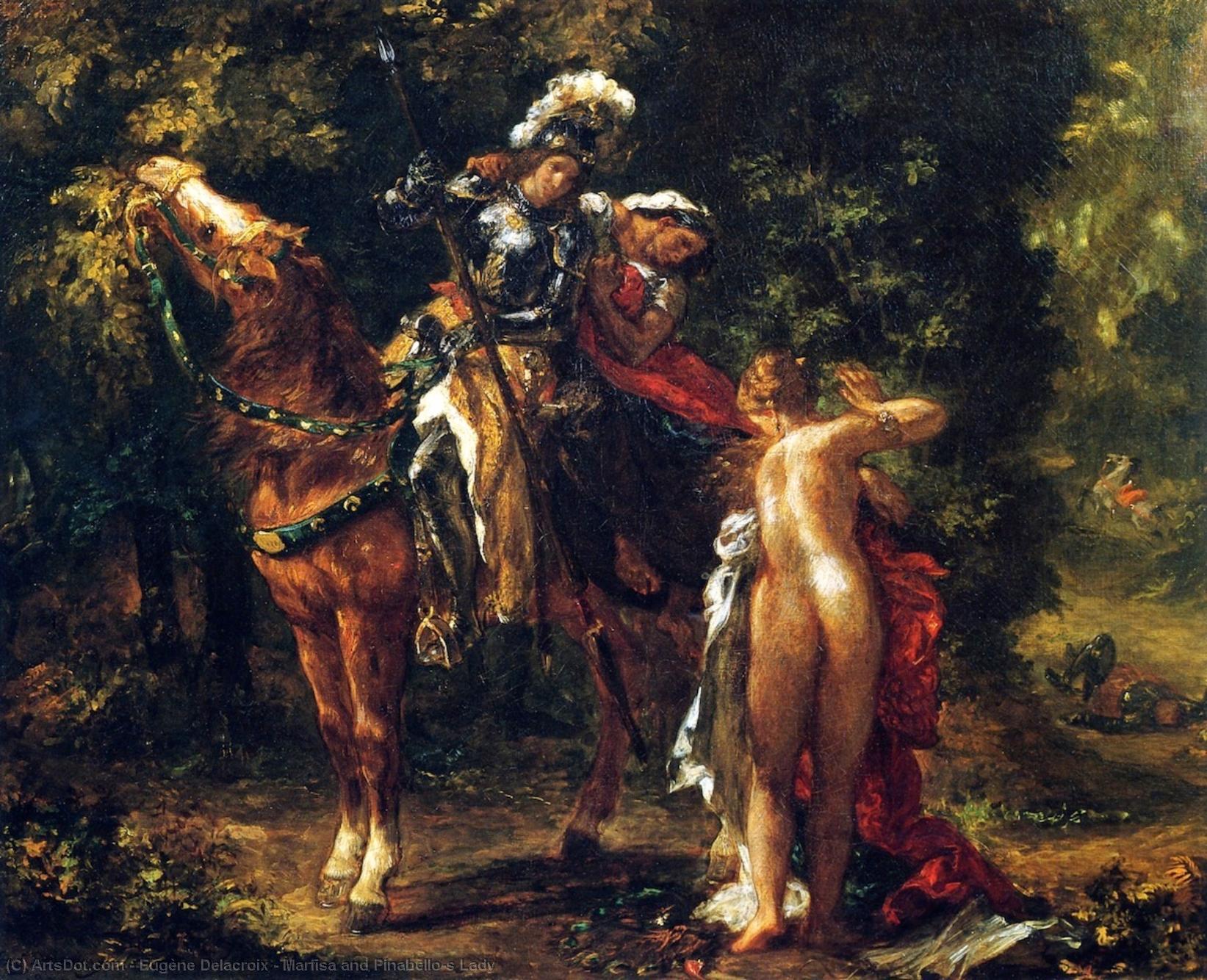 Marfisa And Pinabello's Lady — Eugène Delacroix