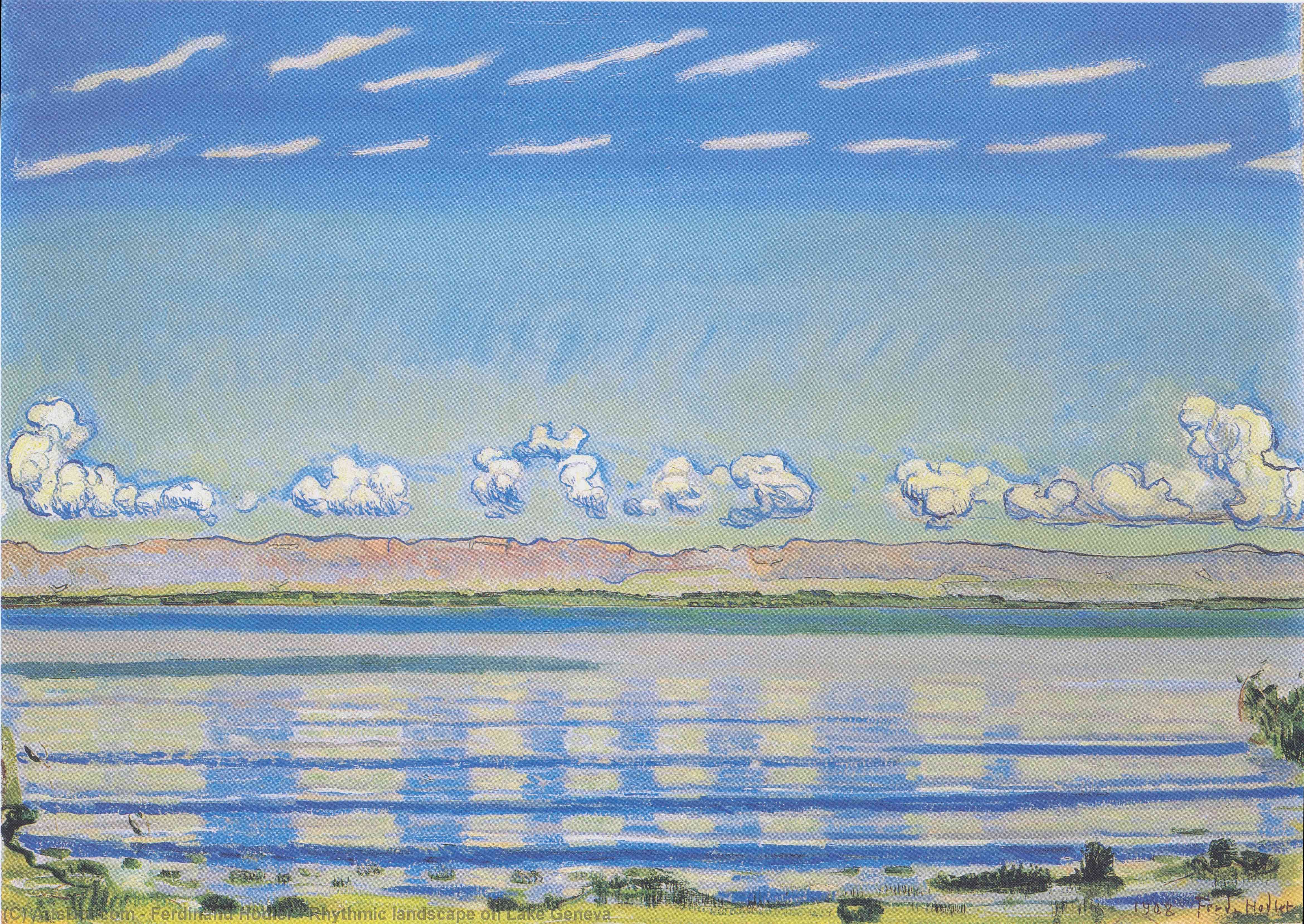 Rhythmic Landscape On Lake Geneva — Ferdinand Hodler