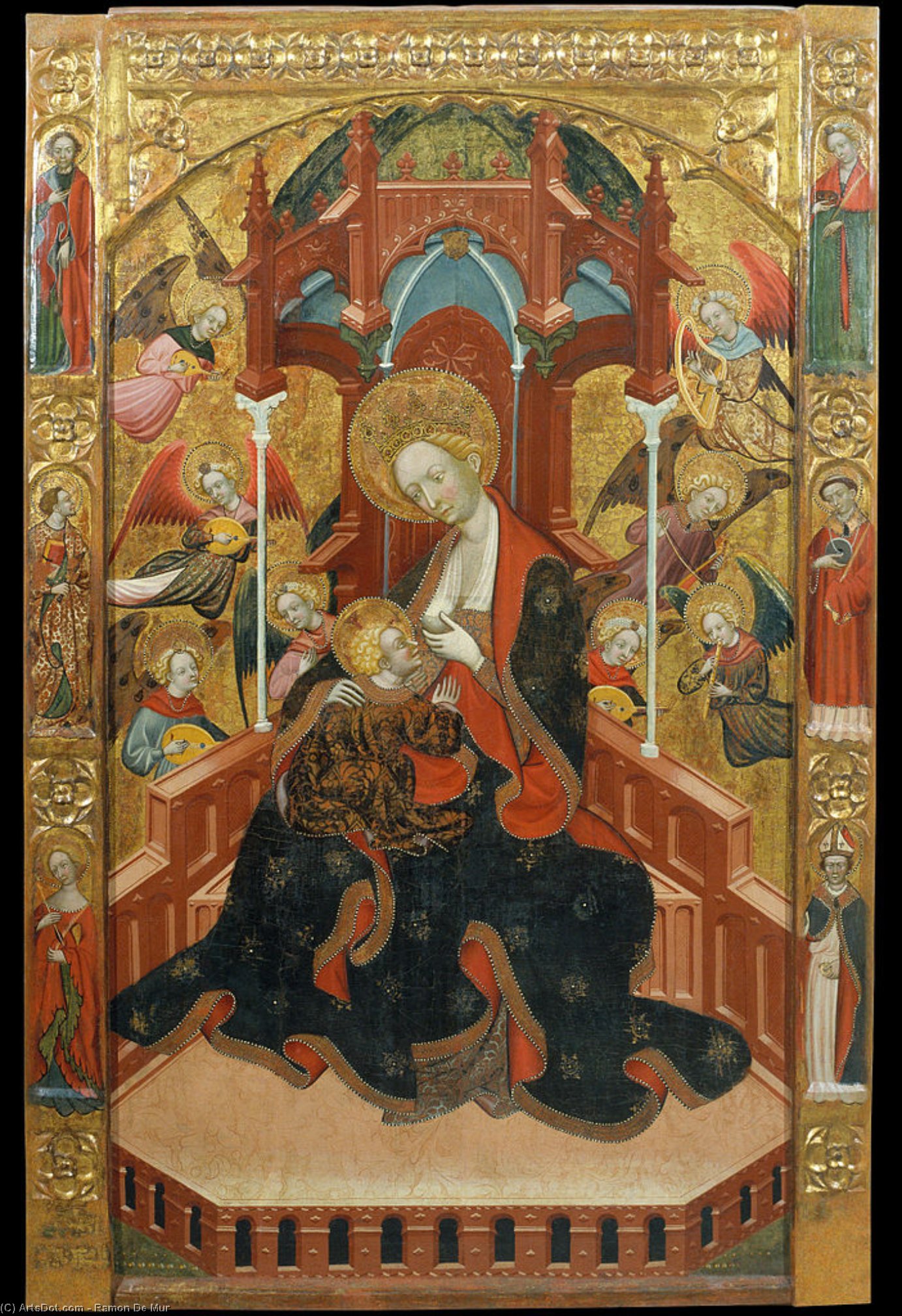 Virgin Suckling The Child — Ramon De Mur