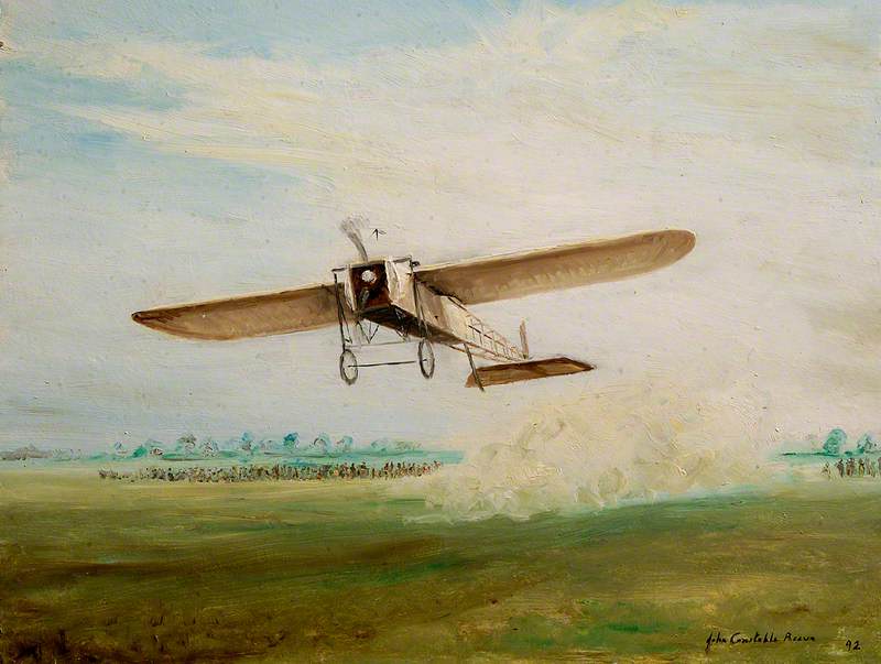 B. C. Hucks And His Bleriot At Gorleston, Norfolk — John Constable Reeve