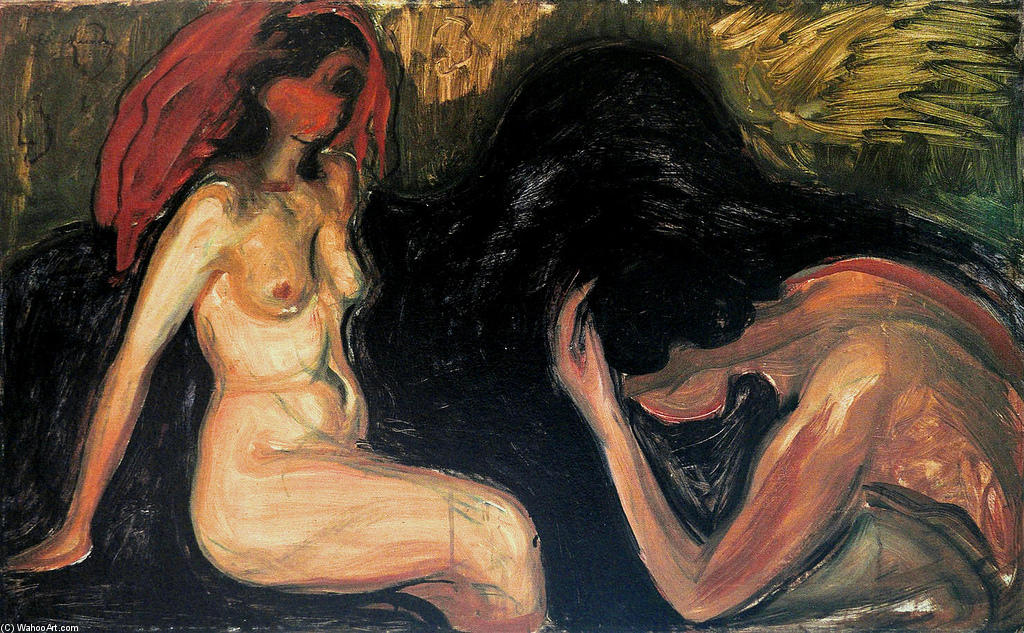 Man And Woman — Edvard Munch