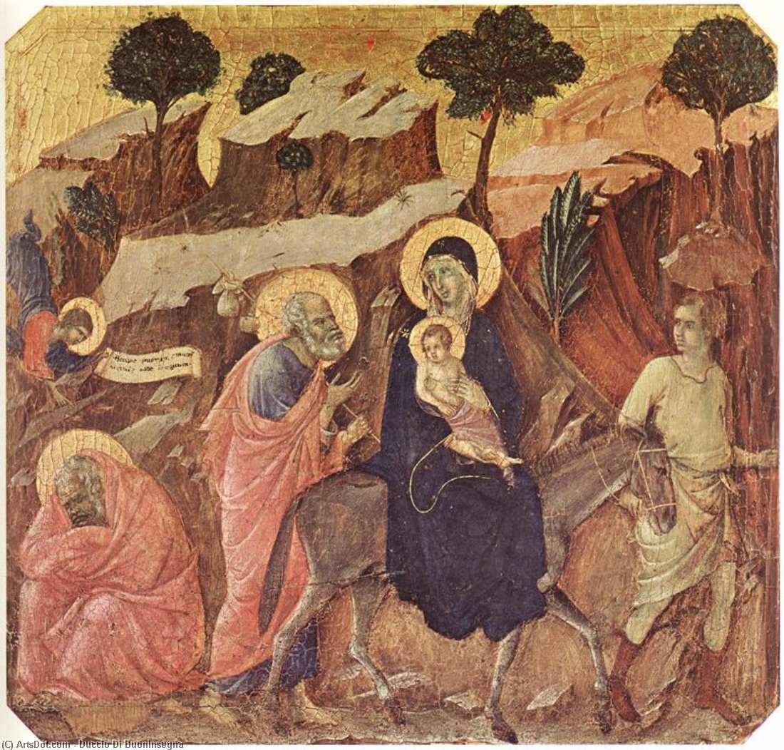 Flight Into Egypt — Duccio Di Buoninsegna
