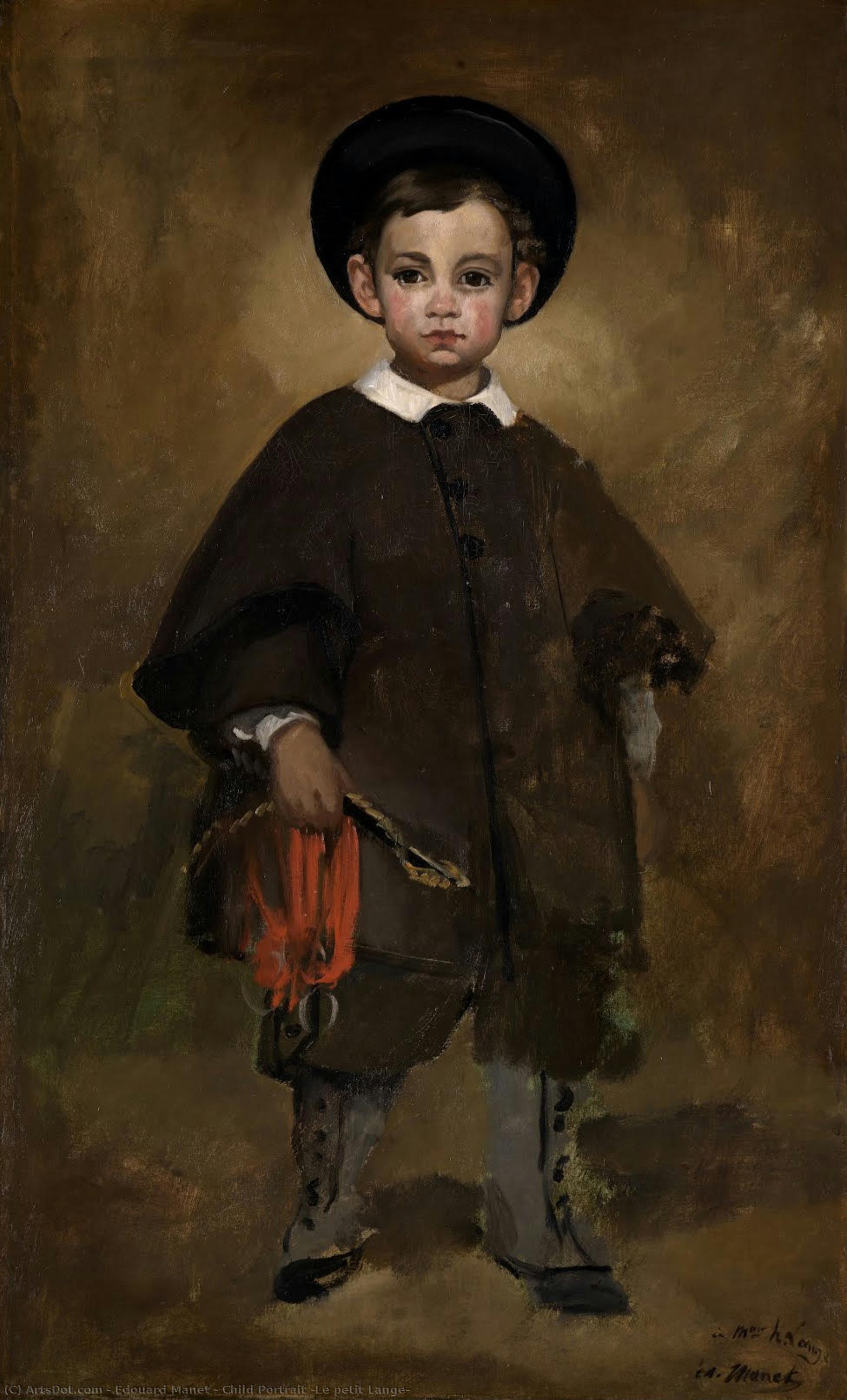 Child Portrait (le Petit Lange) — Édouard Manet