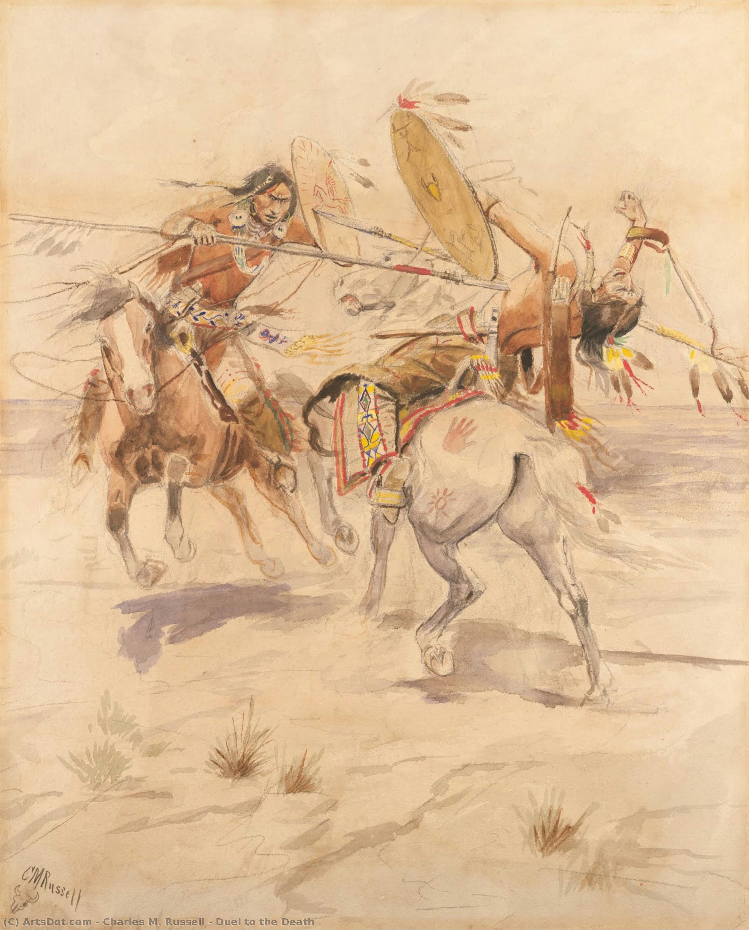 Duel To The Death — Charles Marion Russell