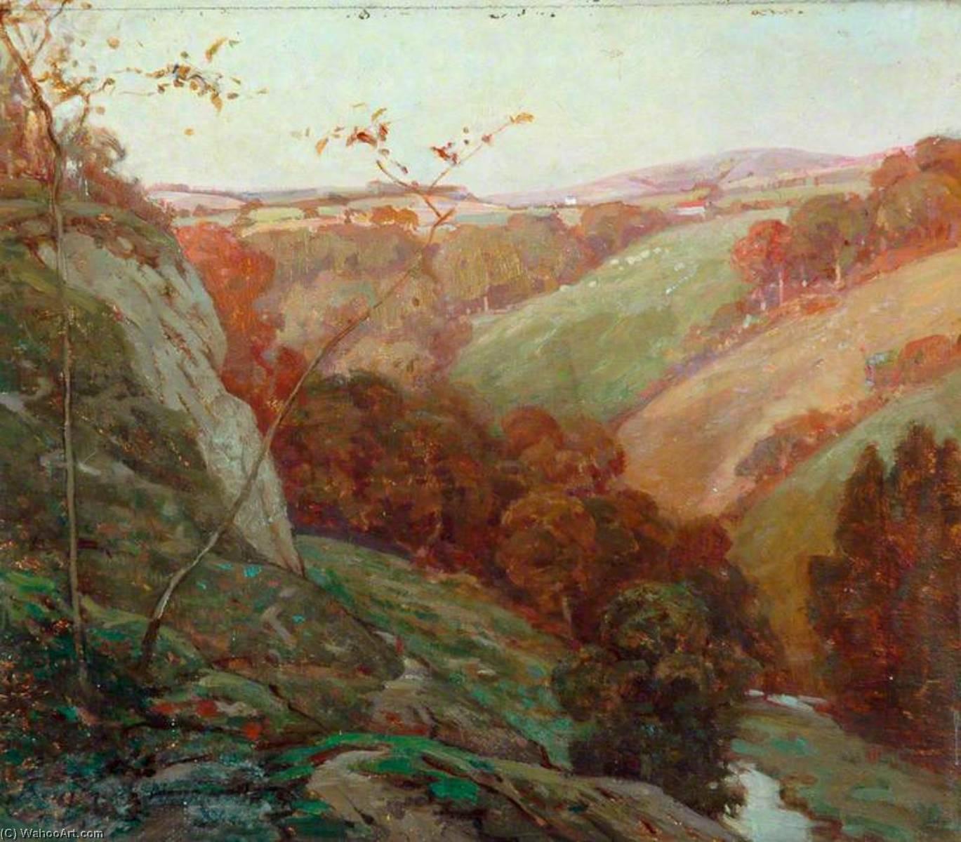 A Devon Valley — Benjamin Haughton