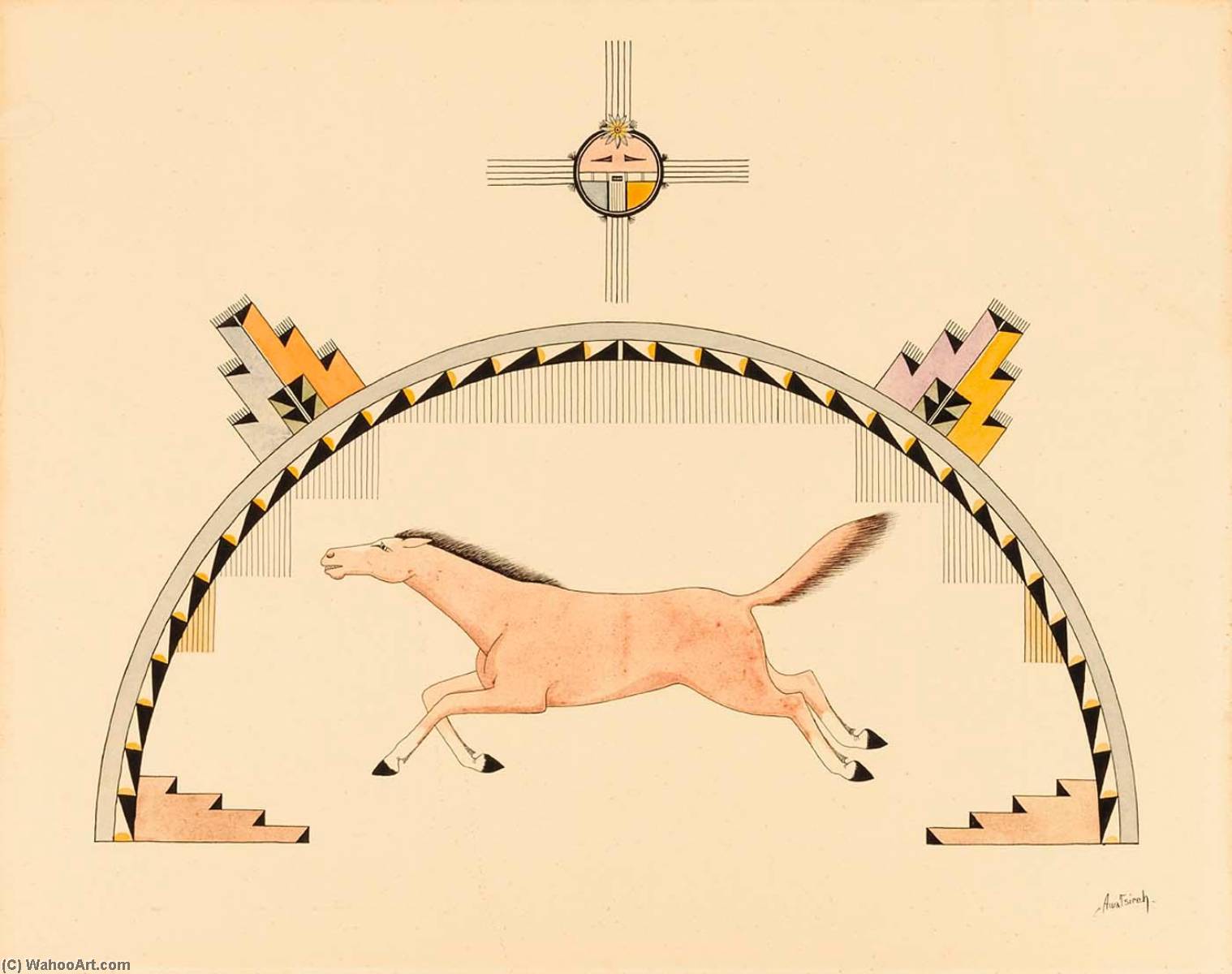 Running Horse — Awa Tsireh