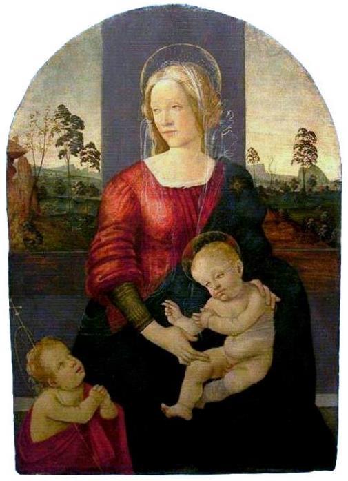 Madonna And Child With St. John The Baptist — Sandro Botticelli
