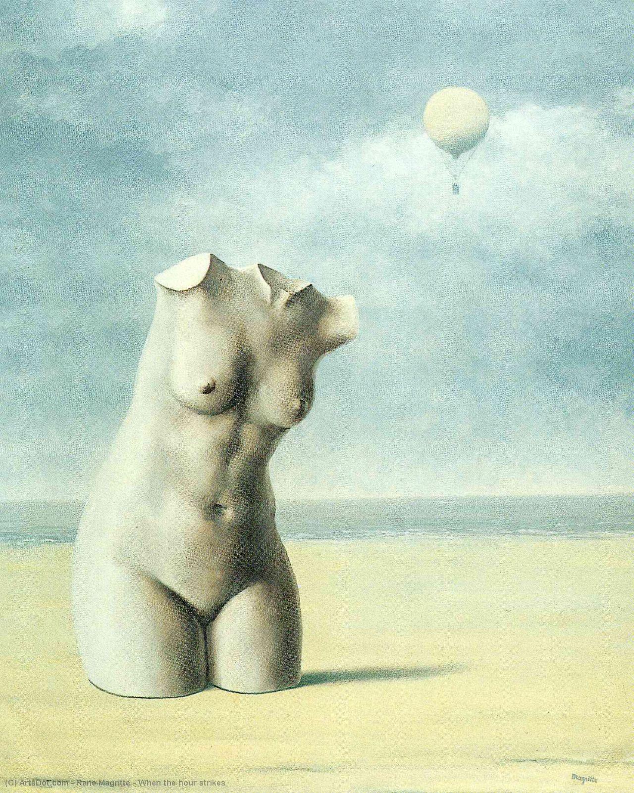 When The Hour Strikes — René Magritte