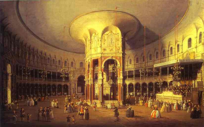London - Ranelagh, Interior Of The Rotunda — Canaletto