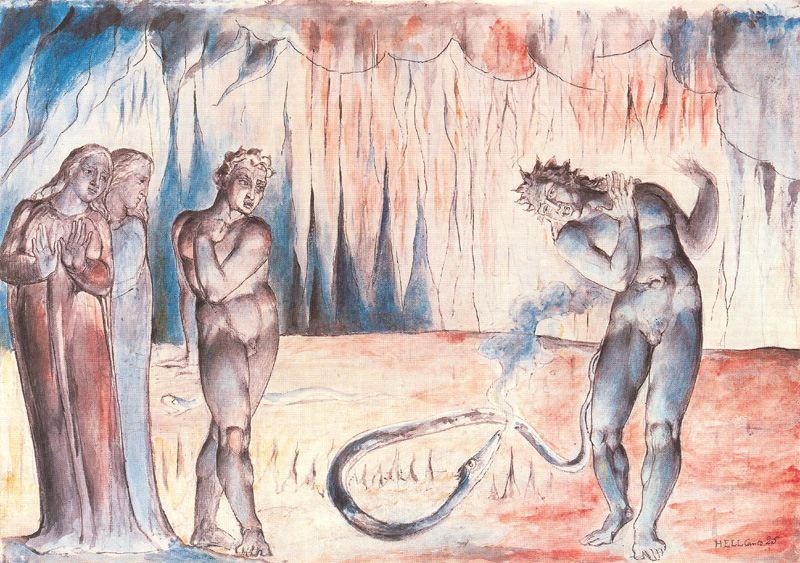 La Serpiente Ataca A Buoso Dei Donati 1 — William Blake