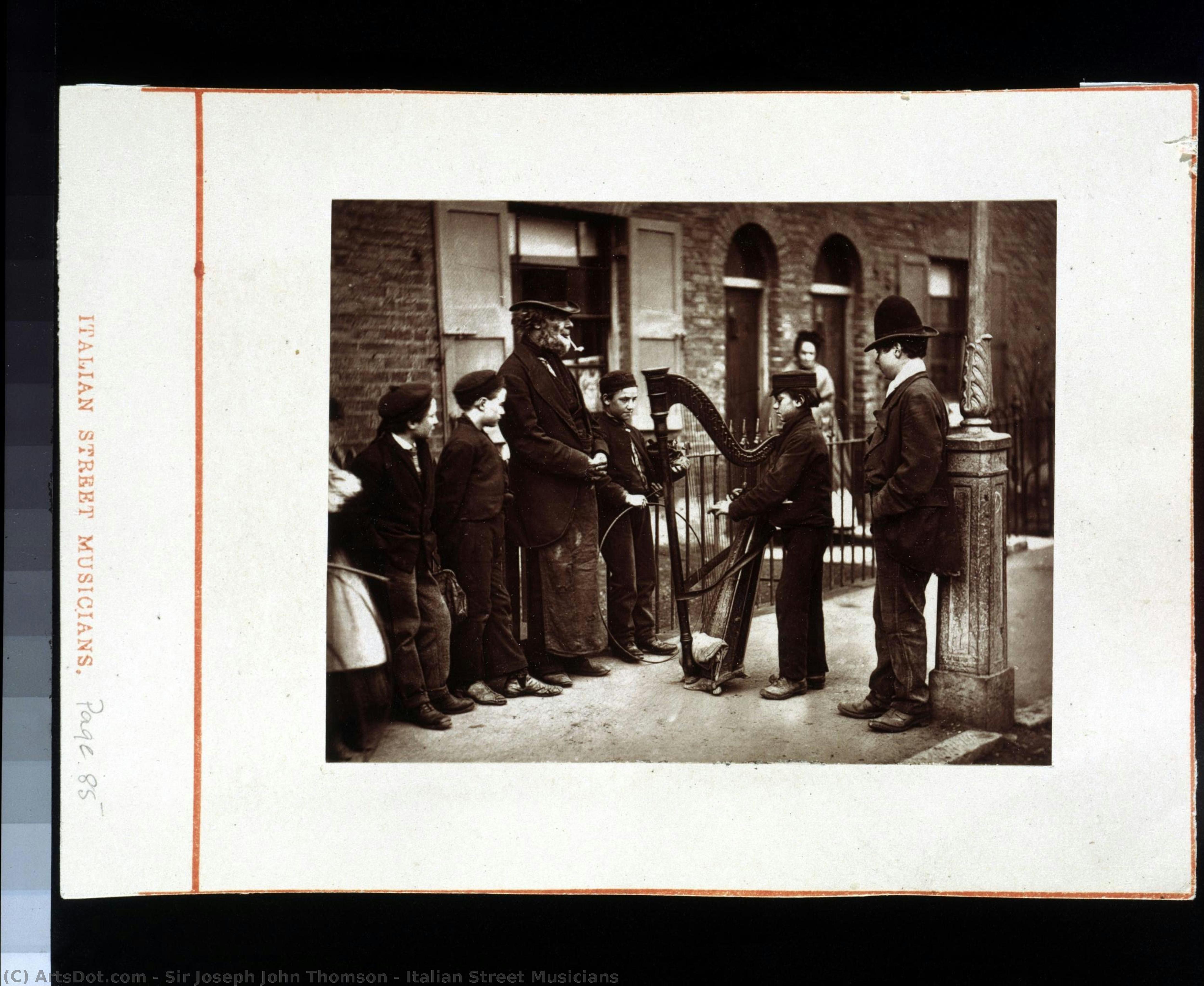 Italian Street Musicians — Sir Joseph John Thomson
