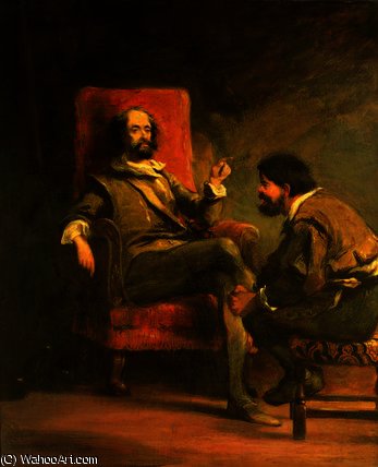 Don Quixote And Sancho Panza From Cervante's 'don — John Gilbert