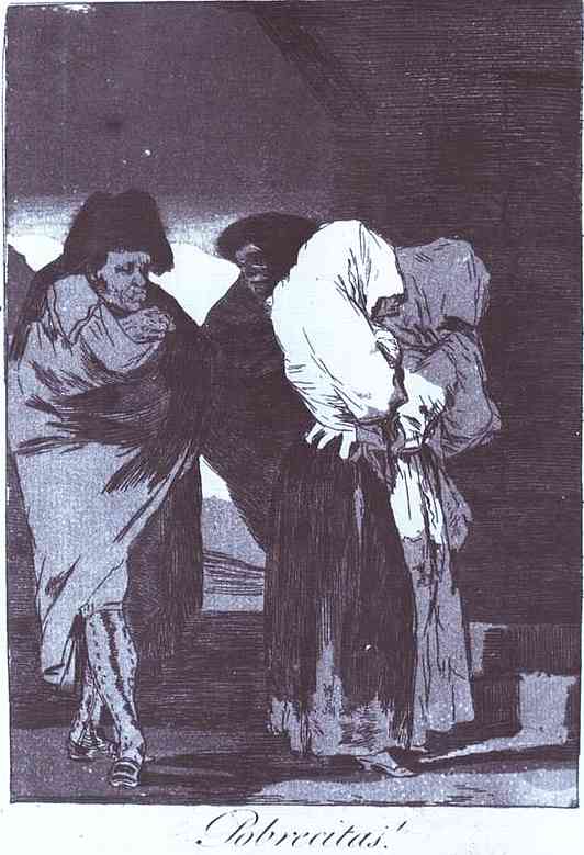 Capricho 22 Pobrecitas! (poor Little One!) — Francisco José De Goya Y Lucientes