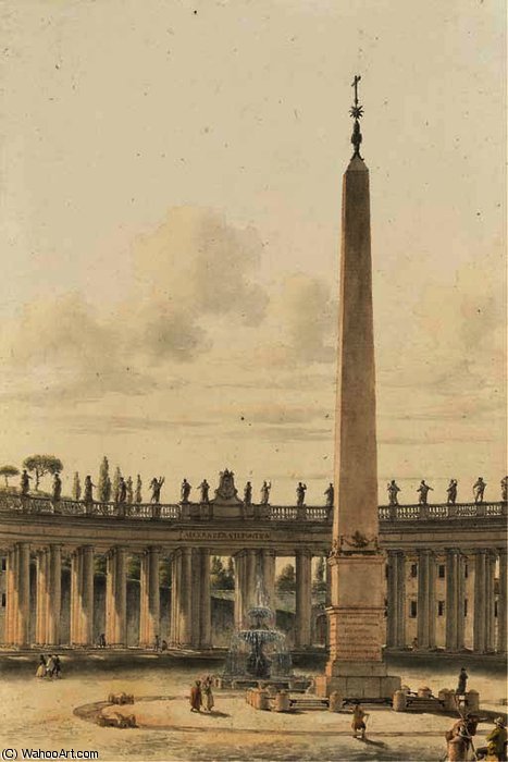 Place Saint Pierre In Rome — Victor Jean Nicolle