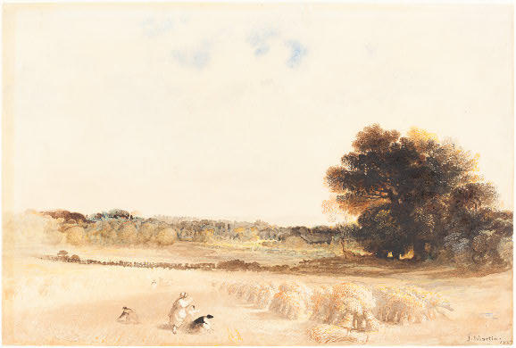 Gleaners In The Wheat Field — John Martin