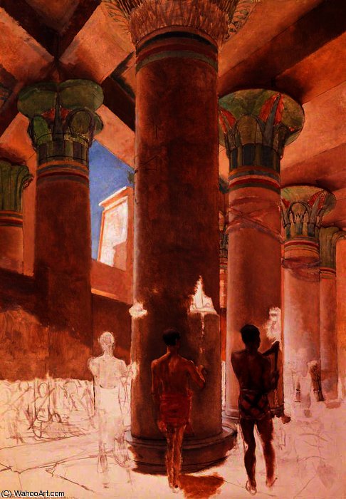 Cleopatra At Philae — Lourens Alma Tadema