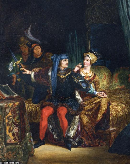 Charles Vi And Odette De Champdivers — Eugène Delacroix