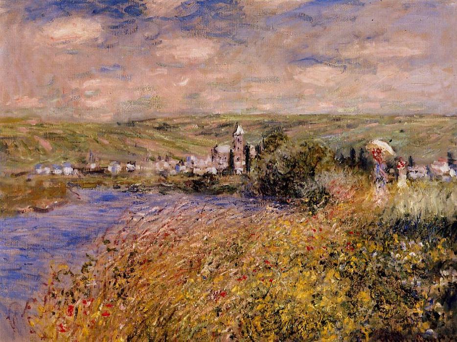 Vetheuil Seen From Ile Saint Martin — Claude Monet