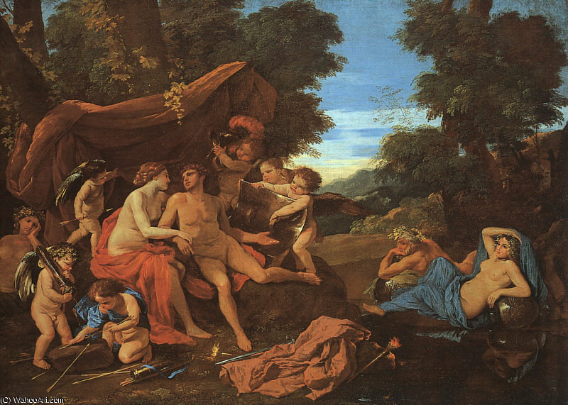 Mars And Venus, Oil On Canvas, Museum Of Fi — Nicolas Poussin