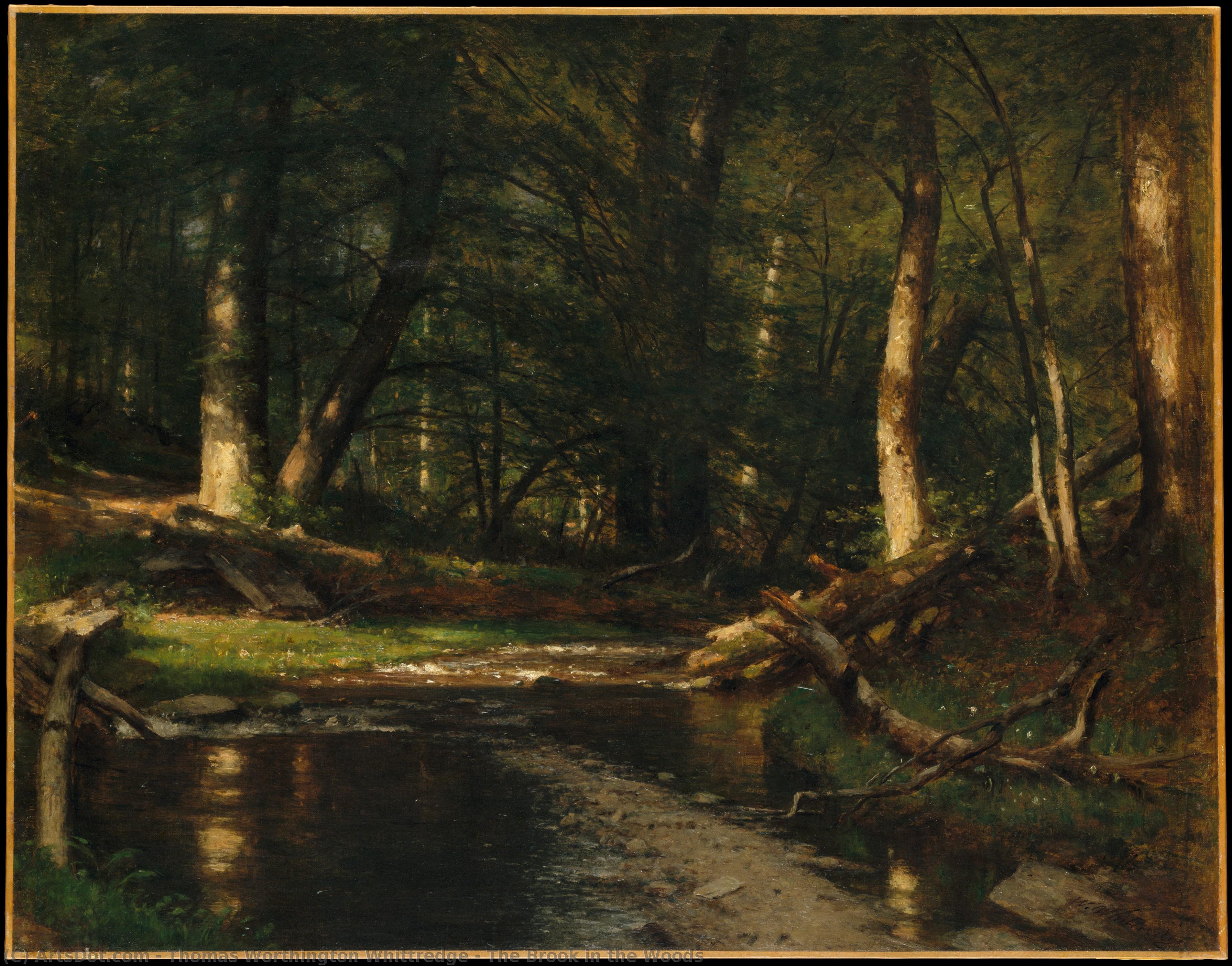 The Brook In The Woods — Thomas Worthington Whittredge