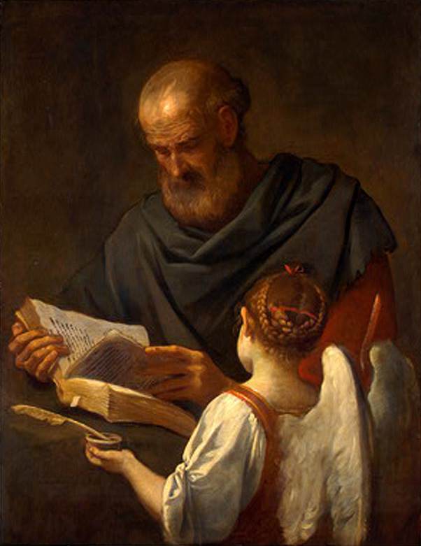 Saint Matthew And The Angel — Simone Cantarini