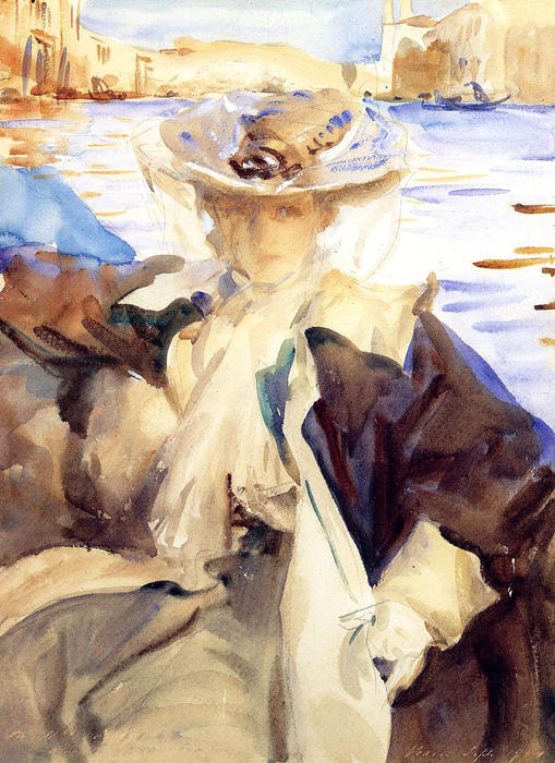 Jane De Glehn In A Gondola — John Singer Sargent