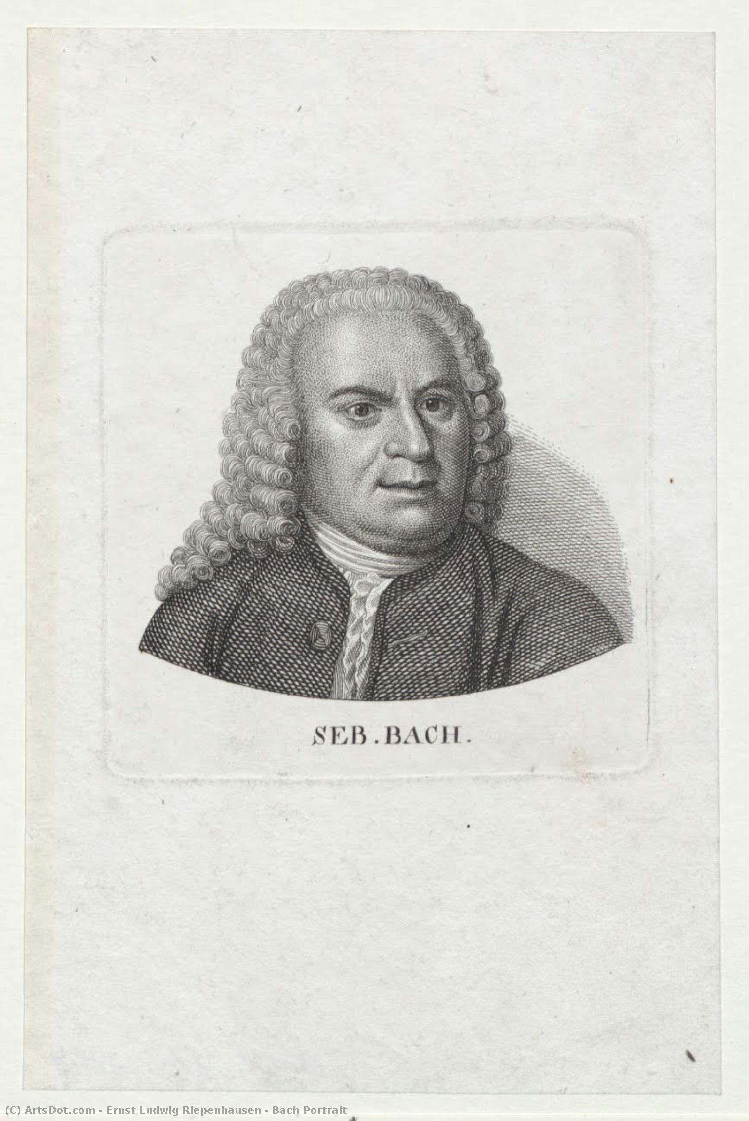 Bach Portrait — Ernst Ludwig Riepenhausen