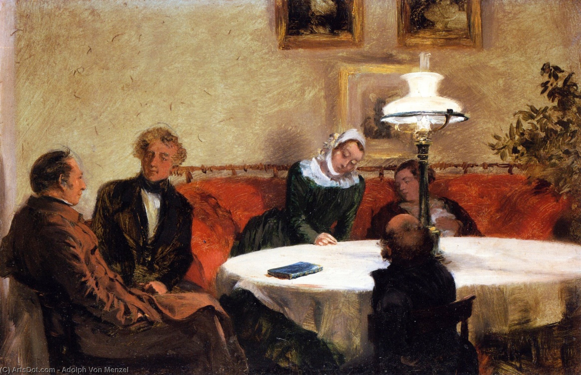 An Evening Together — Adolph Von Menzel
