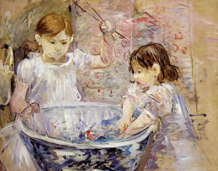 Children At The Basin — Berthe Morisot