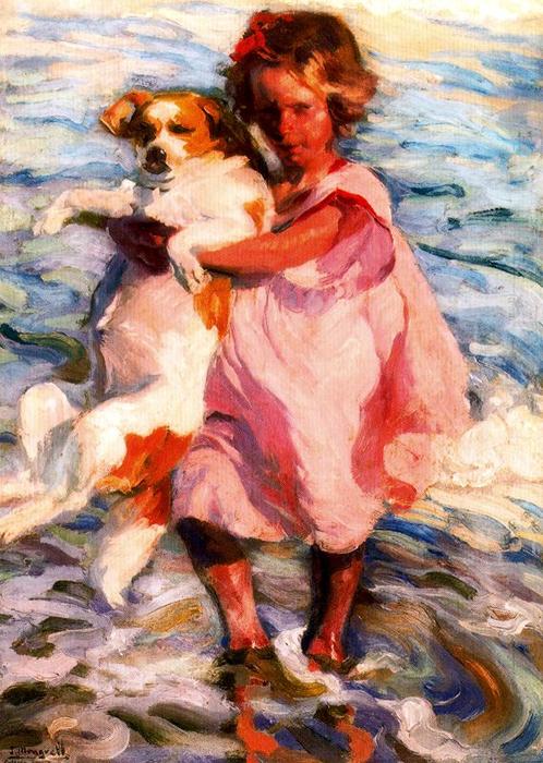 Girl With Dog — José Mongrell Torrent