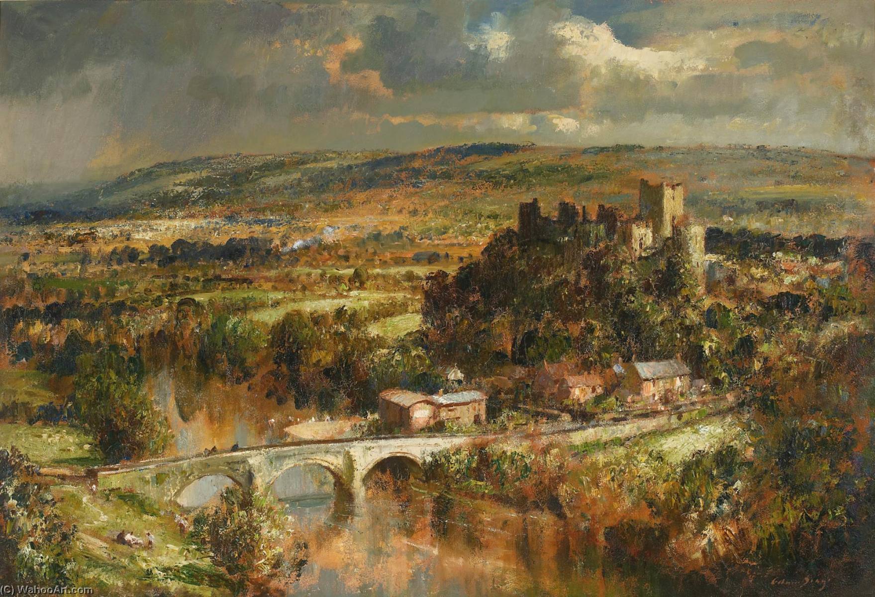 View Of Ludlow Castle — Edward Seago