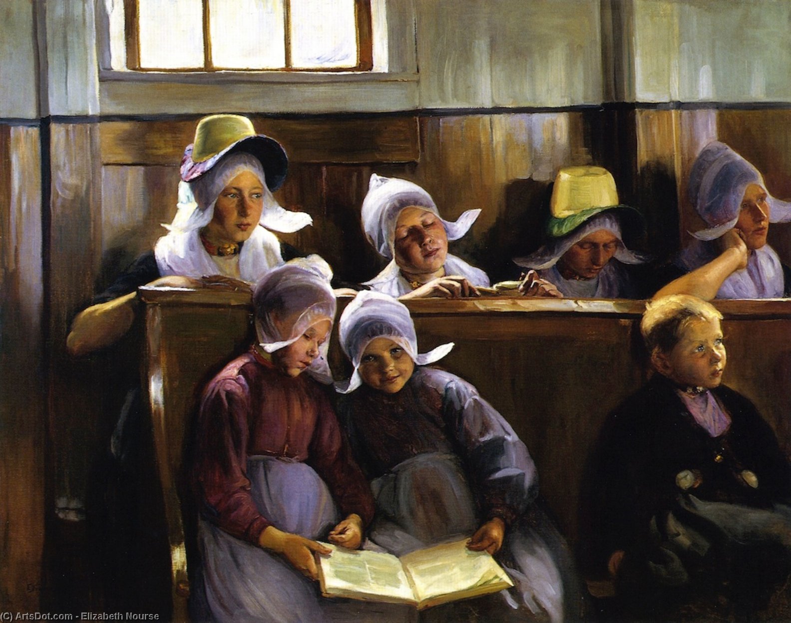 In The Church At Volendam — Elizabeth Nourse