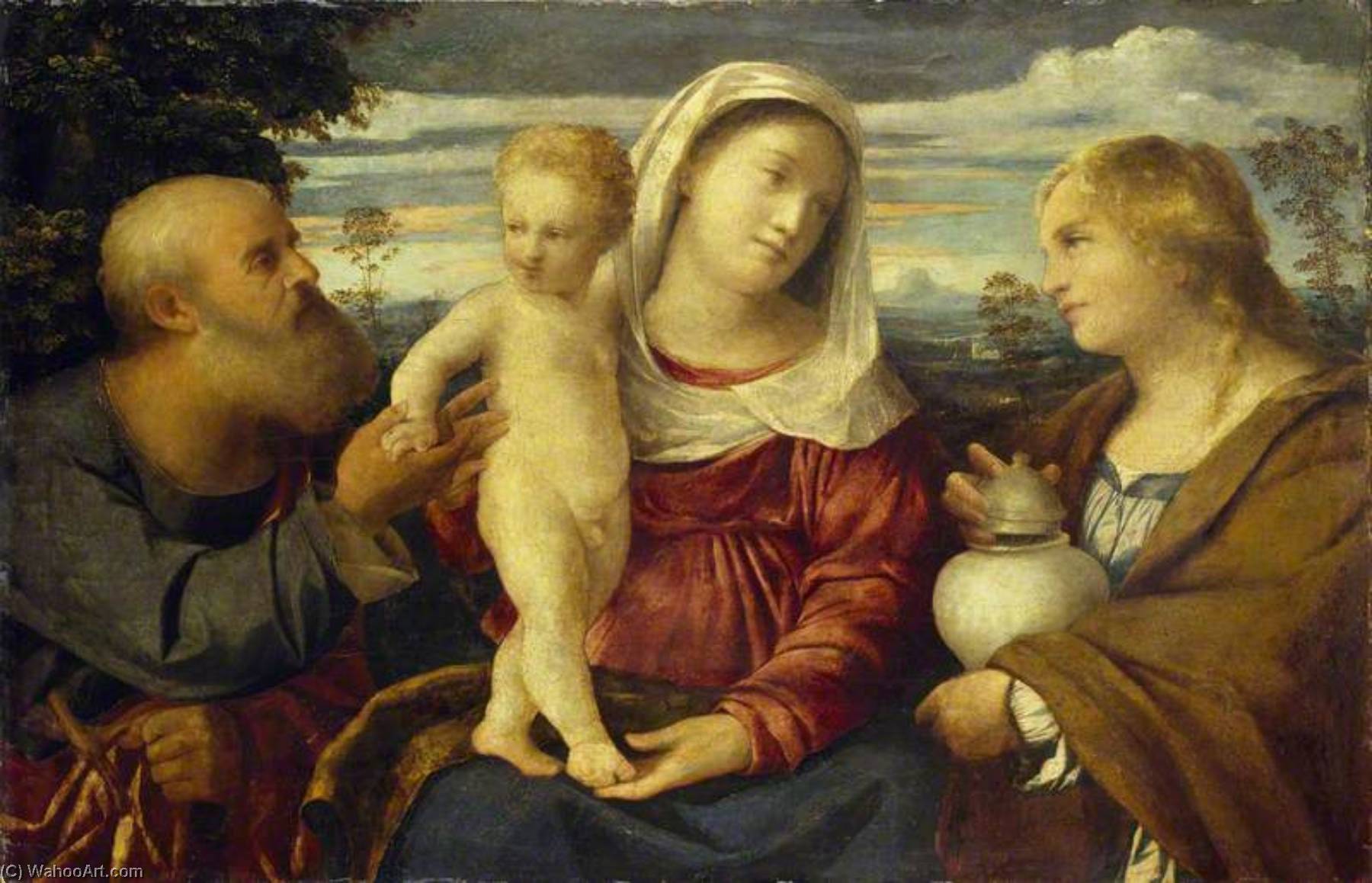 The Holy Family With St Mary Magdalen — Palma Il Vecchio