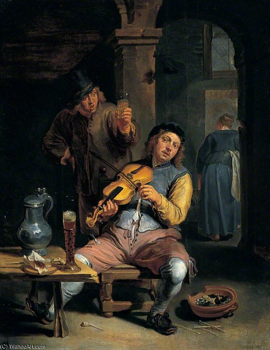 Blind Fiddler — Willem Van Herp The Elder