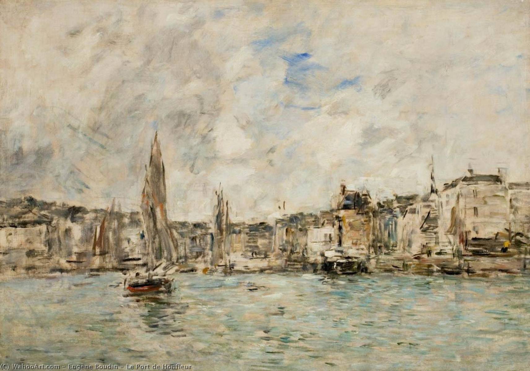 Le Port De Honfleur — Eugène Louis Boudin