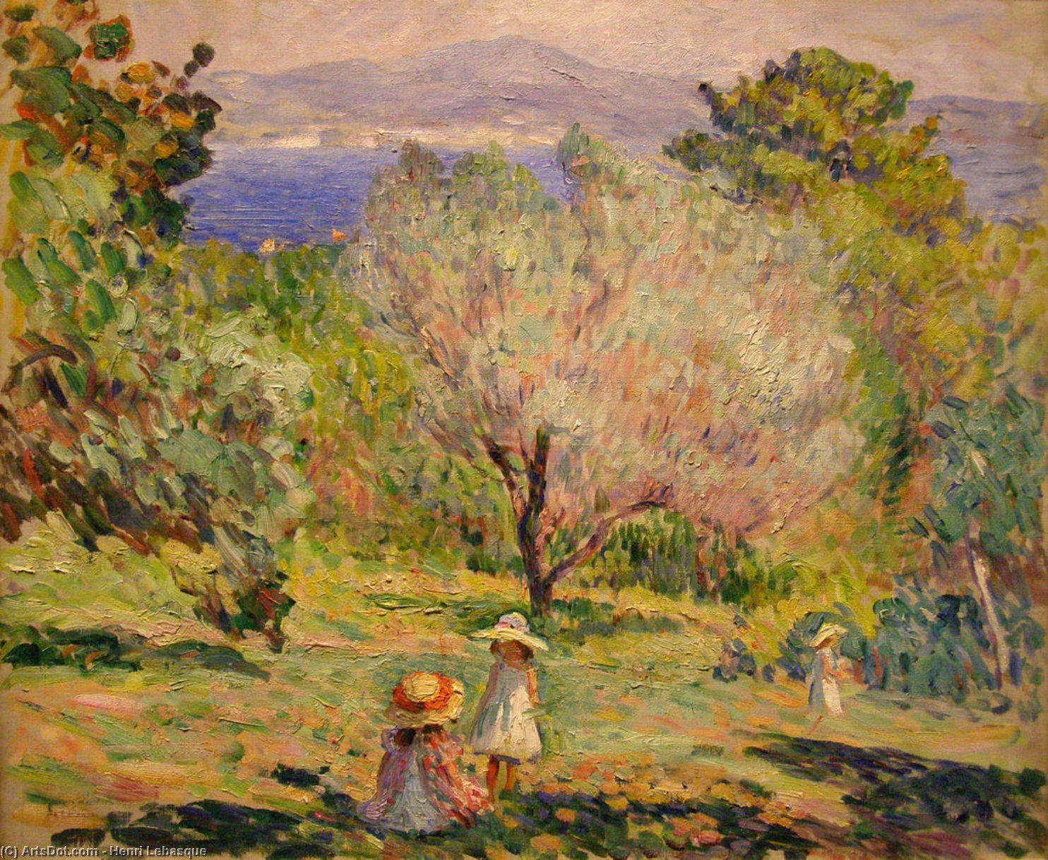 Nono And Madame Lebasque In The Garden — Henri Lebasque