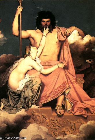 Jupiter Thetis — Jean-auguste-dominique Ingres