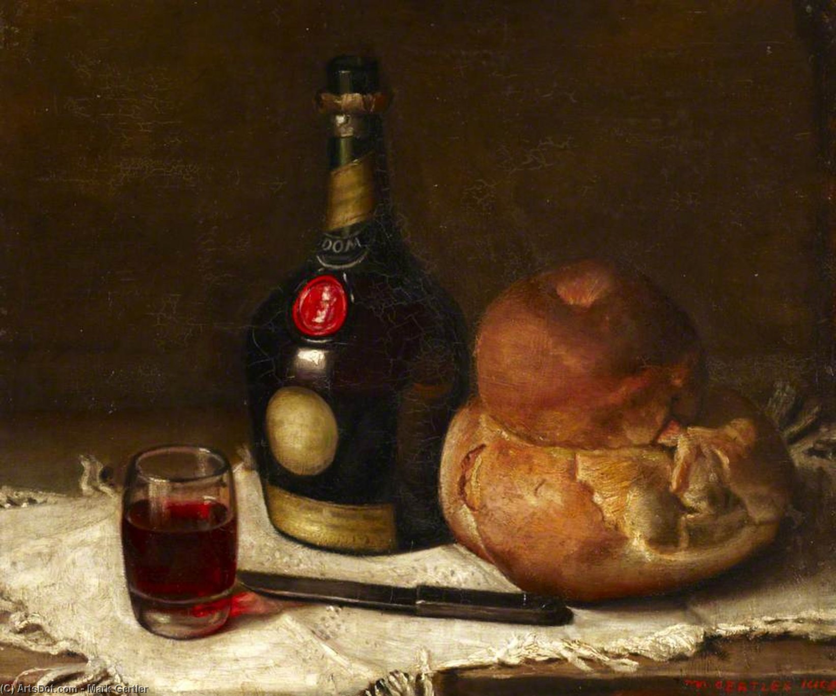 Still Life With A Bottle Of Benedictine — Mark Gertler
