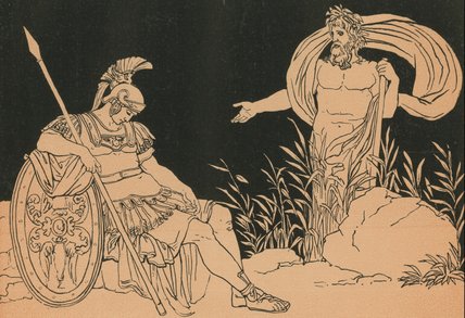 Aeneas And Tiber — Bartolomeo Pinelli